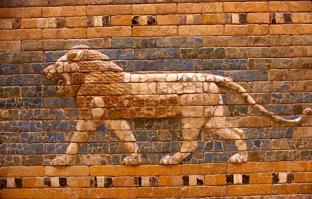 Pergamon Museum, détail de la Porte d'Ishtar (photo C Rau 1987)