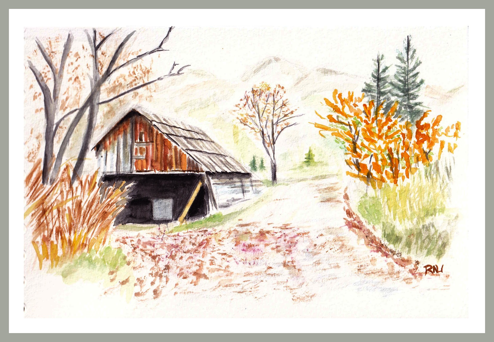 Automne près du Pont de l'Outre © Christiane Rau 12/2025 Automne près du Pont de l'Outre © Christiane Rau 12/2025