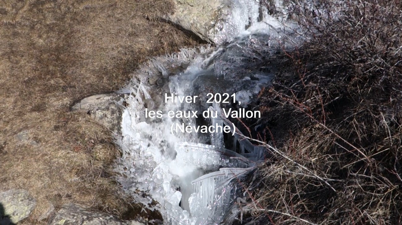 Vidéo Hiver 2021 Eaux du Vallon de Névache ( C. Rau)