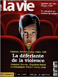 couverture de l'hebdomadaire La Vie 3202