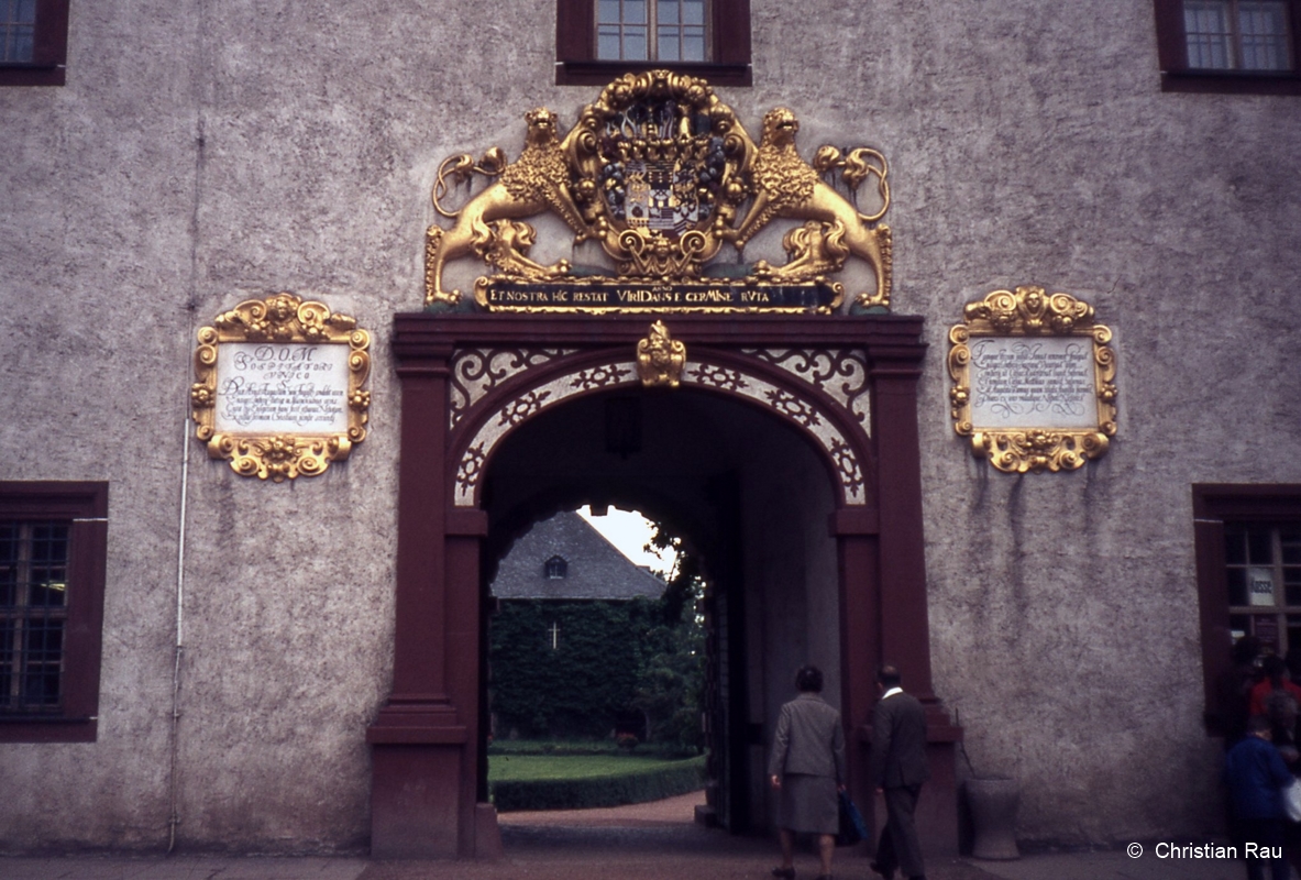 Le château restauré d'Augustusburg, à l'est de Karl-Marx-Stadt (Chemnitz) - Eté 1973