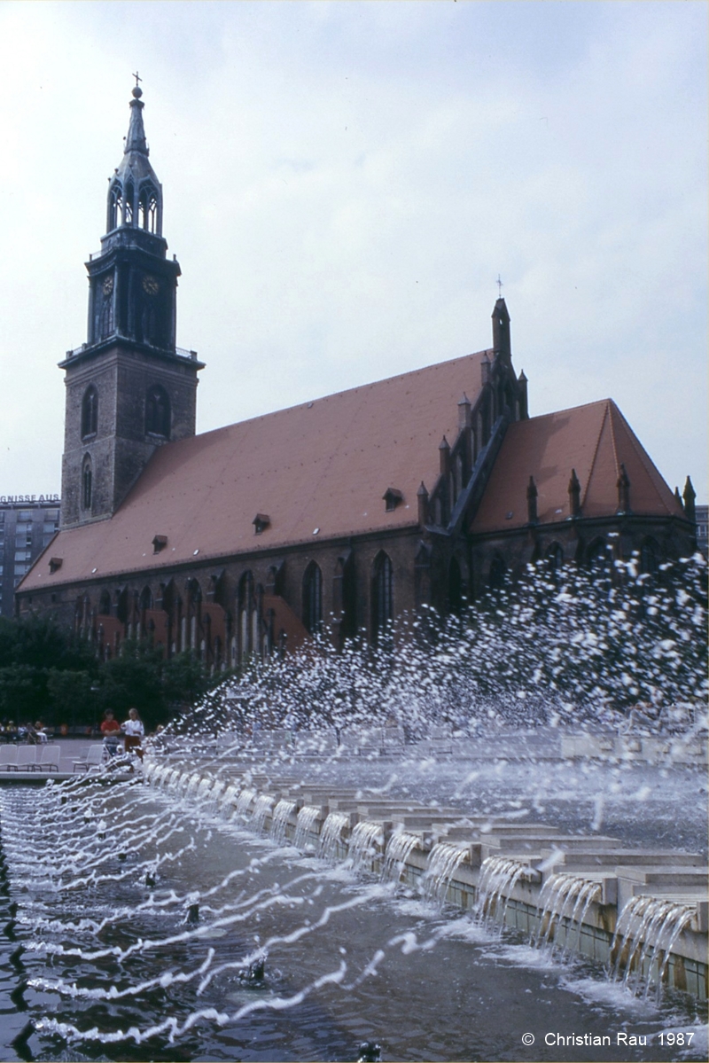 Berlin - Marienkirche - juillet 1987 - CR