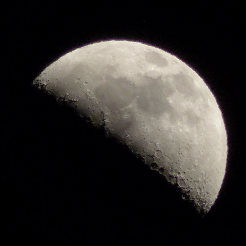 La Lune le 24 janvier 2018 (St-Egrève) - copyright Christian Rau