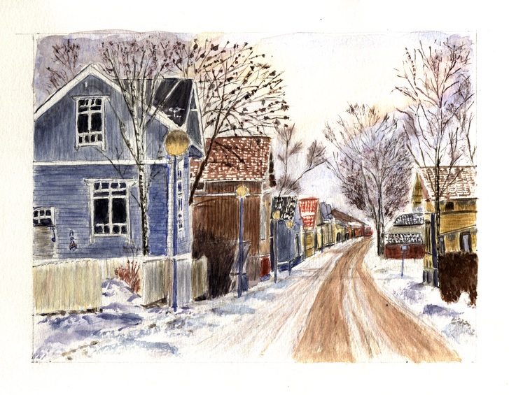 Rue de Naantali (Finlande 2003) - Christiane Rau