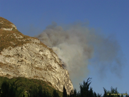 Incendie du Néron, juillet 2003