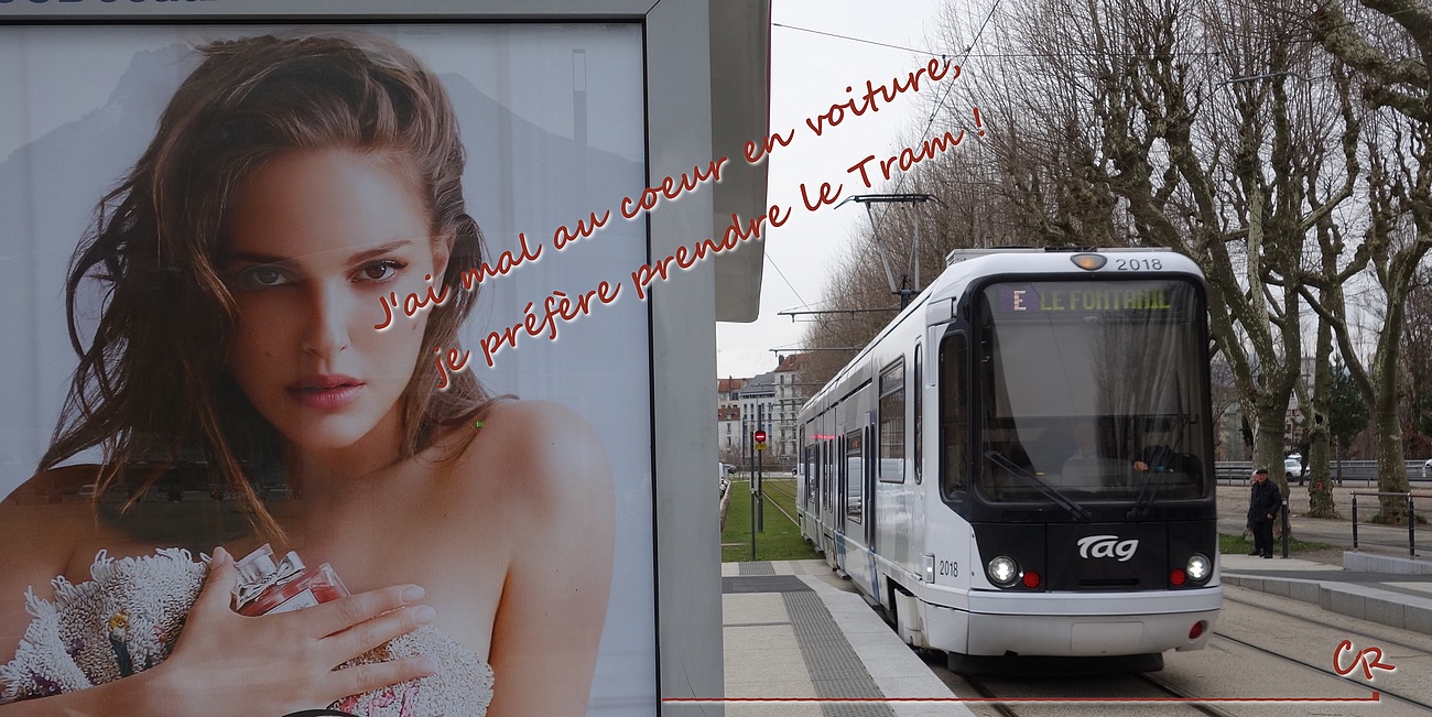 Humour des transports - Grenoble - Copyright C. Rau  2018
