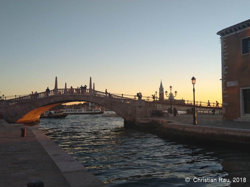 Coucher de soleil sur le Canal de San Marco