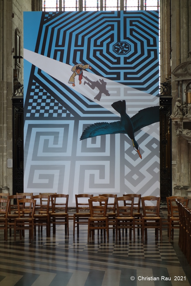 Sorte de street art en la cathédrale d'Amiens - C. Rau  2021-10