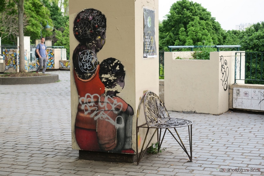 Street Art à Paris (20e) - C. Rau,  mai 2019