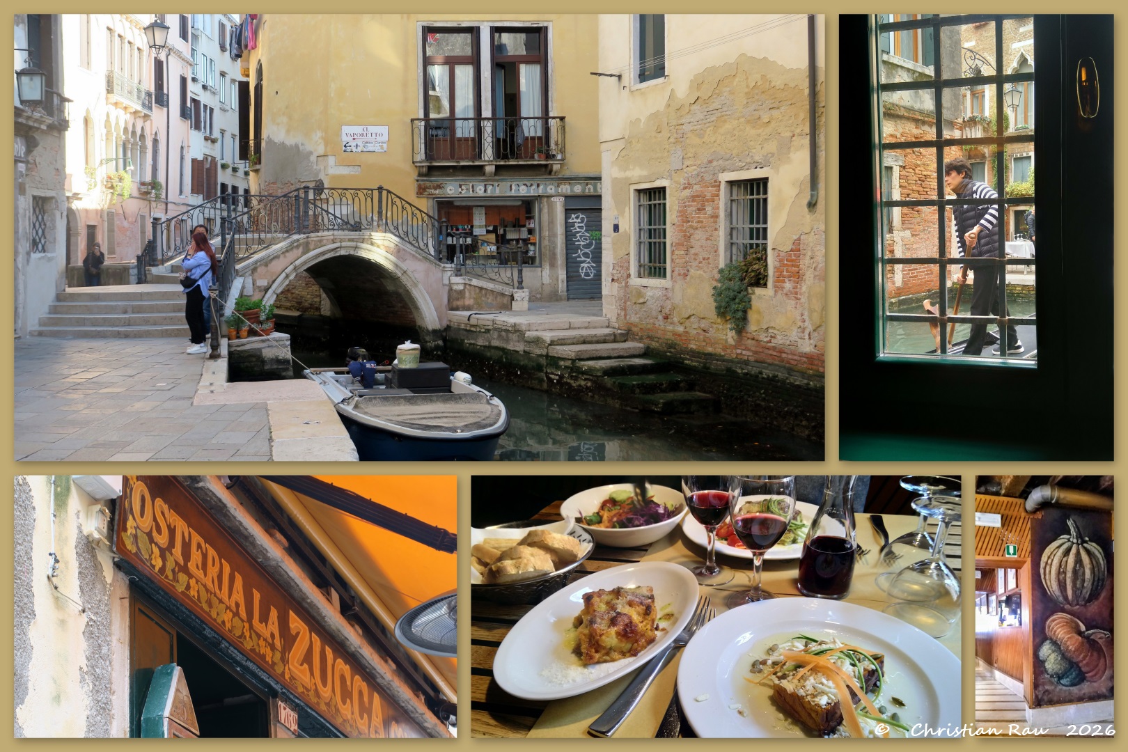 Au restaurant La Zucca &agrave; c&ocirc;t&eacute; du Ponte del Megio
