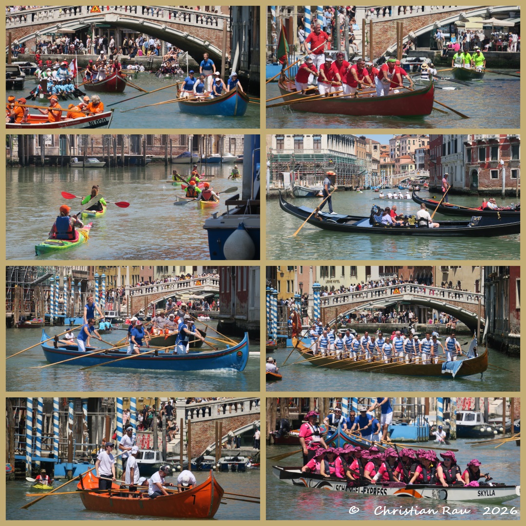 La Vogalonga 2026 rejoint le Grand Canal  apr&egrave;s avoir fait son circuit dans la lagune
