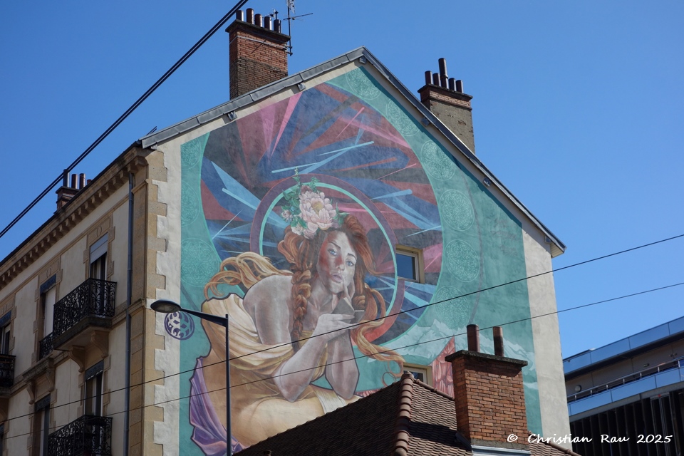 Street-Art Cours Berriat  (villa si&egrave;ge de A. Raymond) - CR 2024