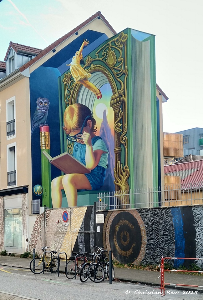 Street-Art Cours Berriat  (villa si&egrave;ge de A. Raymond) - CR 2025